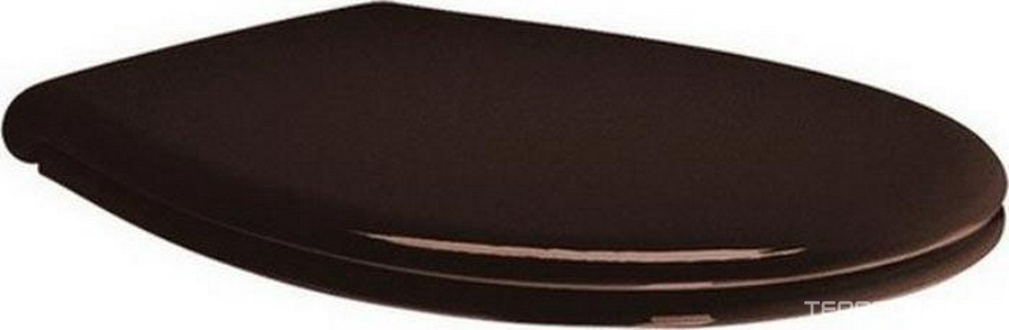 Сиденье для унитаза, с микролифтом, (цв.орех, петли цв.бронза),  ZZ GSI Classic MS87NBC