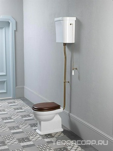 Сиденье для унитаза, с микролифтом, (цв.орех, петли цв.бронза),  ZZ GSI Classic MS87NBC