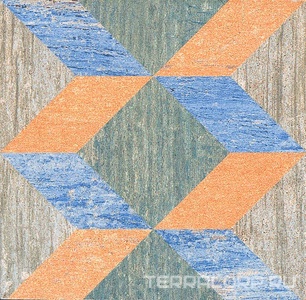 Керамогранит Kerama Marazzi Колор Вуд Вставка  микс A39313x13 Комбинированный 