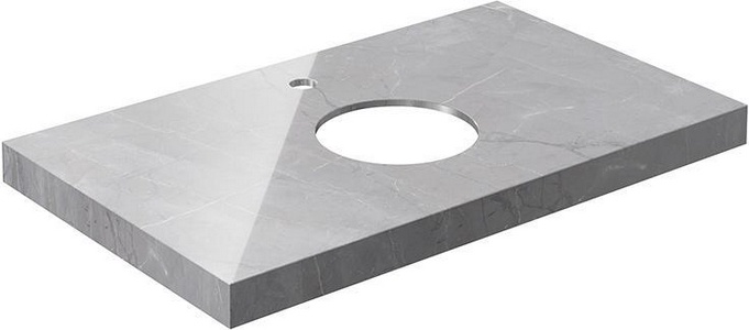 Cтолешница из плитки для мебели CANALETTO, 80x48 "Риальто серый", лаппатированный XX Kerama Marazzi Canaletto CN80.SG560702R