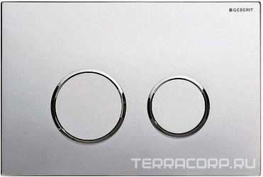 Клавиша двойного смыва "Sigma 20" (рамка хром глянц., кольца хром мат., клавиши хром глянц.) пластик XX