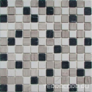 Мозаика Спектр-М Натуральный камень Мозаика из камня на сетке М20-201-23Т 30x30 Комбинированный 