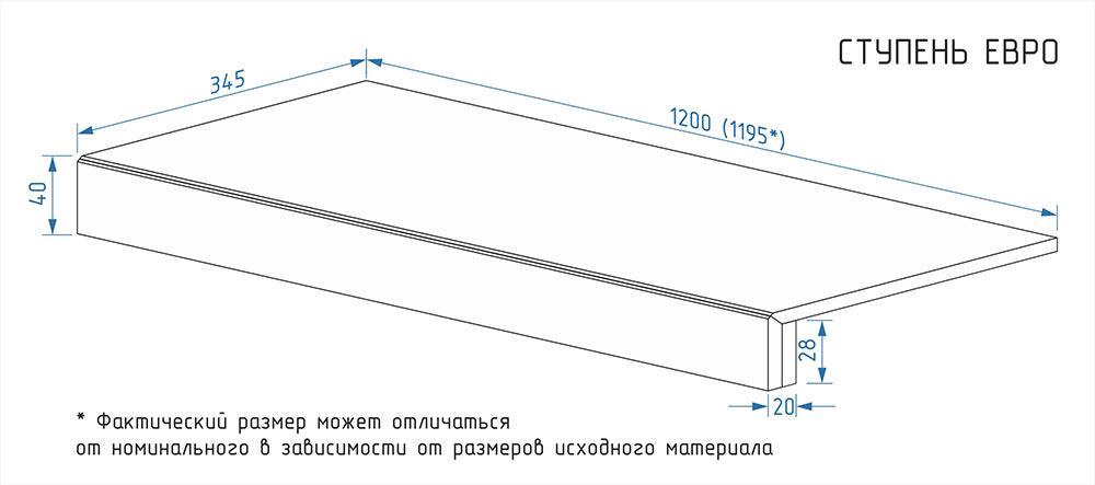 Ступени Kerama Marazzi Фрегат Ступень ЕВРО Техно Проходная белый обрезной (98820)ZZ20х80 Бежевый, фото 4