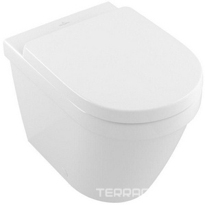 Унитаз напольный, пристенн, 370х540мм,без сиденья,горизонт.слив,монтаж со скрыт в стене бачком (крепл.в компл.), (цв.01 white),  ZZ Villeroy & Boch Architectura 5690R001