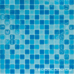 Мозаика Мастера Керамики Stone Мозаика MC123 голубой микс ZZ32.7x32.7 Голубой 