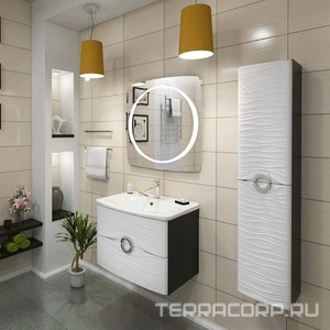 Зеркало - 70см, с диодной подсветкой KL 1Marka Ventoso Ventoso