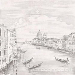 Панно Город на воде Venezia (из 3 частей 25x75) ZZ|75x75