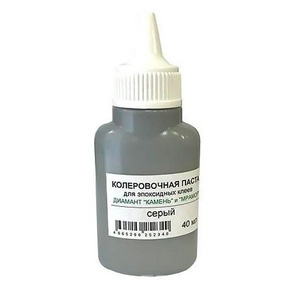 Колеровочная паста для эпоксидных клеев Диамант "Камень", цвет серый, 40 мл. ZZ Антураж Диамант-Камень n077385