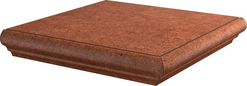 Ступени Kerama Marazzi Аллея Ступень угловая  кирпичный 30x30 Коричневый 