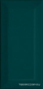 Керамическая плитка Kerama Marazzi Клемансо  зеленый темный грань  7.4x15 Зеленый 