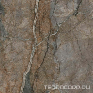 Керамогранит Kerama Marazzi Сильвер Рут  серый обрезной ХХ119,5x119,5 Серый 
