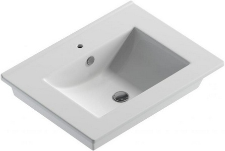 Раковина Quadro 60см для мебели ZZ Sanita Квадро WB.FN/Quadro/60-C/WHT.G/S1 (QDR60SLWB01)