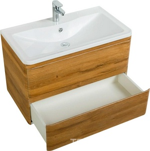 База под раковину подвесная с двумя выкатными ящиками, 800х455хh570мм, без раковины, (цв.Rovere Rustico),  ZZ BelBagno Albano ALBANO-800-2C-SO-RR