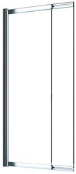 Штора на ванну, 2-х секц., раздвижная, (правая/левая), 554-900хh1450мм, (проф. хром, ст. 6мм прозр.), Slider XX