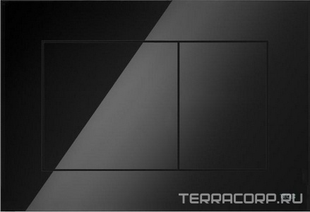 Панель смыва с двумя клавишами, (пластик цв. чёрный),  ZZ Tece TECEnow 9240403