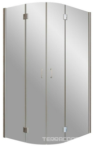 Душевое ограждение , 120*90*1900 мм, петли справа, профиль хром, стекло прозрачное, БЕЗ поддона ZZ Vegas Glass AFS-F AFS-F LUX 120*90 08 01 правая