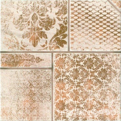 Керам. Кастело объемный штамп беж XX l33х33