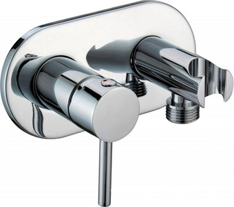 Смеситель для гигиенического душа, совмещённый с держателем лейки, БЕЗ лейки и шланга, (цв.хром), Cezares ZZ Cezares Articoli Vari CZR-DA5-01