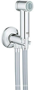 Душевой набор с гигиеническим душем и вентилем, душевой шланг Silverflex 1250 мм,  ZZ Grohe Sena 26332000