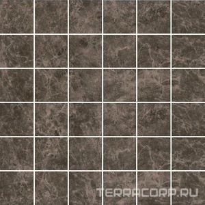 Мозаика Kerama Marazzi Мерджеллина Декор  коричневый темный мозаичный 30.1х30.1 Коричневый 