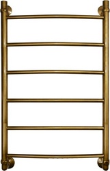 Полотенцесушитель "ЛД (гр2) 800x600 мм, подключение 1"*3/4, установочный набор в комплекте, цвет бронза ZZ