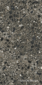 Керамогранит Kerranova Terrazzo Керамогранит K-333/MR темно-серый матовый 60х120 Серый 