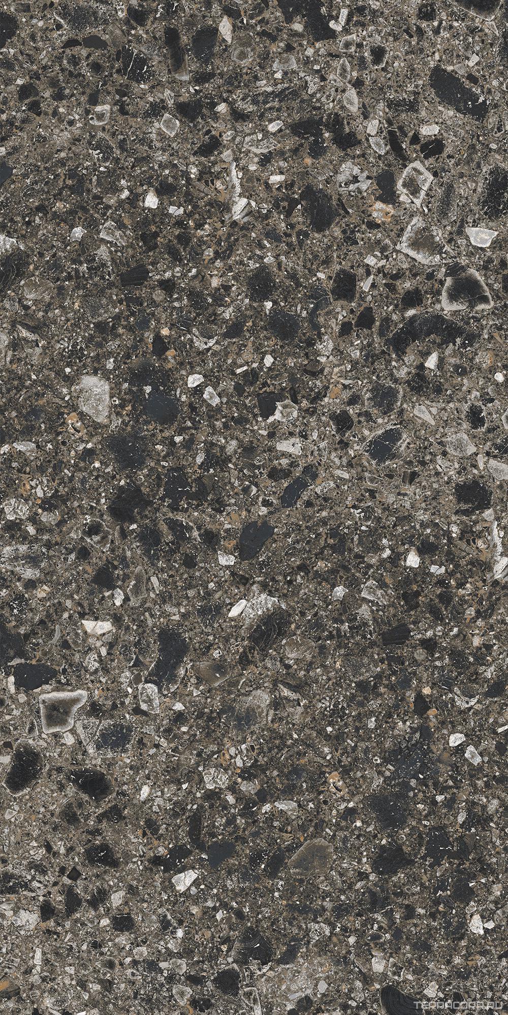 Керамогранит Kerranova Terrazzo Керамогранит K-333/MR темно-серый матовый 60х120 Серый, фото 3