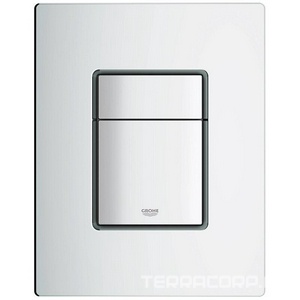 Накладная панель "Skate Cosmopolitan" , 2 объема смыва + старт/стоп, для вертикального и горизонтального монтажа, цв. матовый хром  ZZ Grohe Grohedal 38732P00