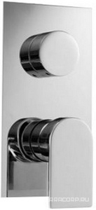 Смеситель для душа встраиваемый в стену, с переключателем, (цв. хром),  ZZ 3M Ran 2202 CC