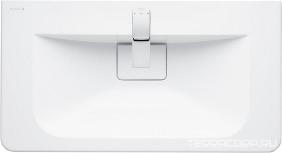 Раковина -85см, с декоративной накладной на сливе ZZ Aquaton Шерилл 1A71443KSH010