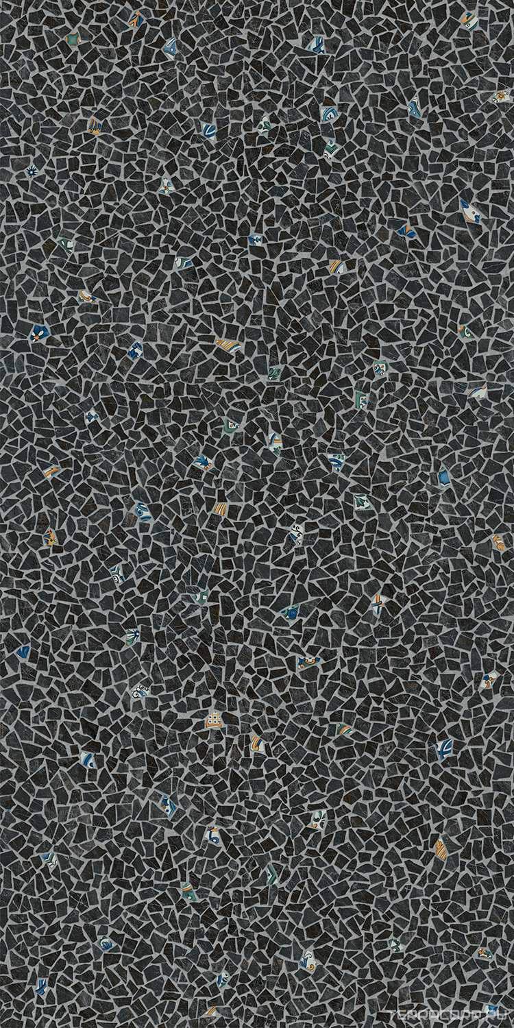 Керамогранит Kerama Marazzi Палладиана тёмный декорированный лапп. обр. гр. XX119,5х238,5 Черный, фото 3