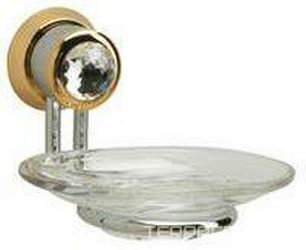 Мыльница настенная (цв.золото), Okay Swarovski XX