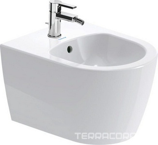 Биде подвесное компакт 370х480мм, с 1 отв. для смесит., (крепл. в компл.),  ZZ Duravit ME by Starck 229015 00 00