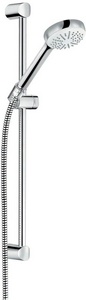 Душевой гарнитур для ванны (лейка 1-режимная, душ.стойка 620мм, шланг 1600мм) хром Kludi Logo 6816005-00