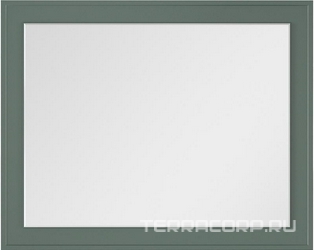 Зеркало 1000x25x800мм, с встроен.по периметру LED подсветкой, выкл. датчик движения, (цв.серый матовый), Cubo ZZ