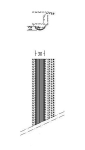 Профиль 1ШТ.! декор. "Мелк. рефлен." душ. кабин/дверей, (цв.хром), Devon&Devon ZZ Devon & Devon Savoy CQPRO1CR