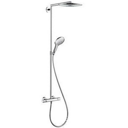 Душевая система Raindance Select Showerpipe 300 с термостатом (смеситель+шланг+штанга+ручной душ+верхний душ), хром XX