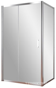 Душевое ограждение , 120x80x1900 мм, профиль хром глянцевый, стекло прозрачное, БЕЗ поддона ZZ Vegas Glass ZP+ZPV ZP+ZPV 120*80 08 01