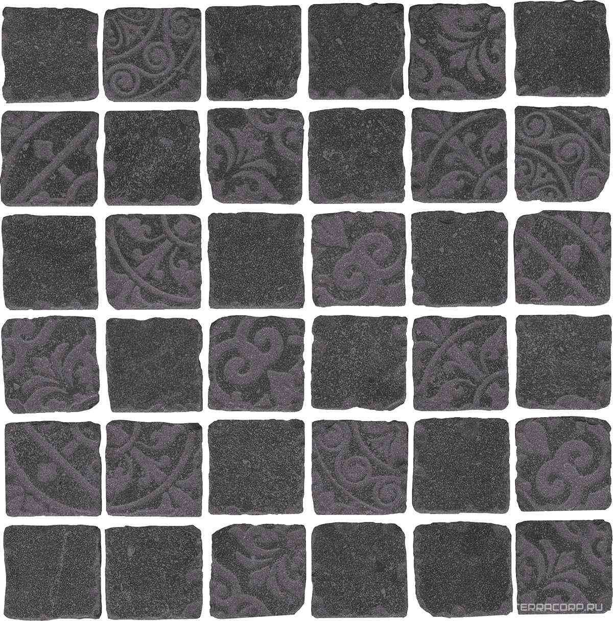 Про Фьюче черный мозаика дек. SAB+BR (гр.) 30x30| ZZ