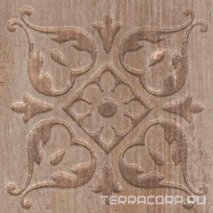 Керамогранит Kerama Marazzi Браш Вуд Вставка  коричневый B4829.9x9.9 Коричневый 