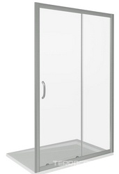 Душевое ограждение "INFINITY" 1300 мм  (для Г-образного или от "стены до стены") проф.хром, стекло прозрачноe, БЕЗ поддона, БЕЗ боковой части XX