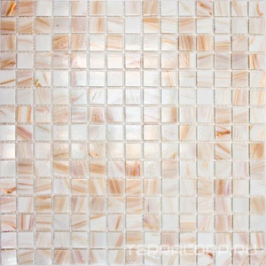 Мозаика Мастера Керамики Glass Мозаика HK-11 (чипа 2x2 мм) бежевое золото ZZ32.7x32.7 Бежевый 