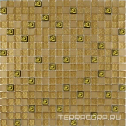 Мозаика Glass 506 микс металлик - золото ZZ|30х30