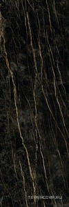 Керамогранит Laminam Rus I Naturali Marmi Noir Desir Bocciardato 5.6 mm 100x300 Черный 