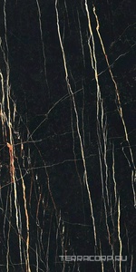 Керамогранит Florim Magnum Prexious of REX Thunder Night Glossy  120x240 Черный 