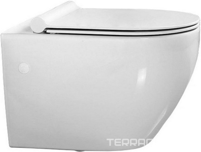 Унитаз подвесной, безободковый, 500x370x360мм, без сиденья арт.BB123SC / арт.BB209SC,  XX BelBagno Sfera-R BB513CH