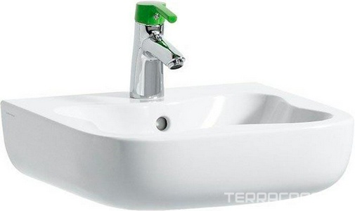 Раковина 45х41см, подвесная, с 1 отв.д/смесит., с переливом, без крепл., (цв.белый), Flora Kids ZZ Laufen Flora kids 8.1503.1.000.104.1