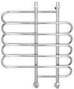 Полотенцесушитель "" 700x800 мм, подключ. 3/4, в компл. 2 декор. колпачка, 2 кр. Маевского, 2 уголка, 2 чашечки, 2 телескоп.кроншт. ZZ Сунержа Шарм 00-0111-8070