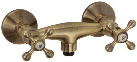 Смеситель д/душа, с установочным комплектом, БЕЗ аксессуаров, бронза ZZ