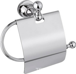 Держатель туал.бумаги с крышкой (цв.хром),  ZZ Cezares Olimp OLIMP-TRH-01-M